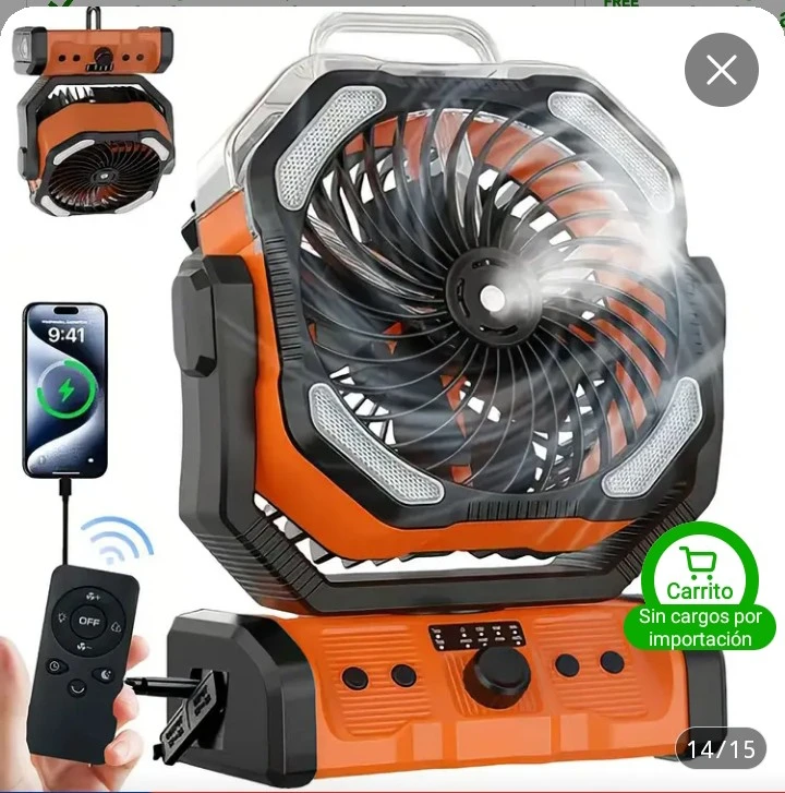 Ventilador recargable venta por encargos's foto | Bazar de la tarántula 🕷 |  BizneCubano